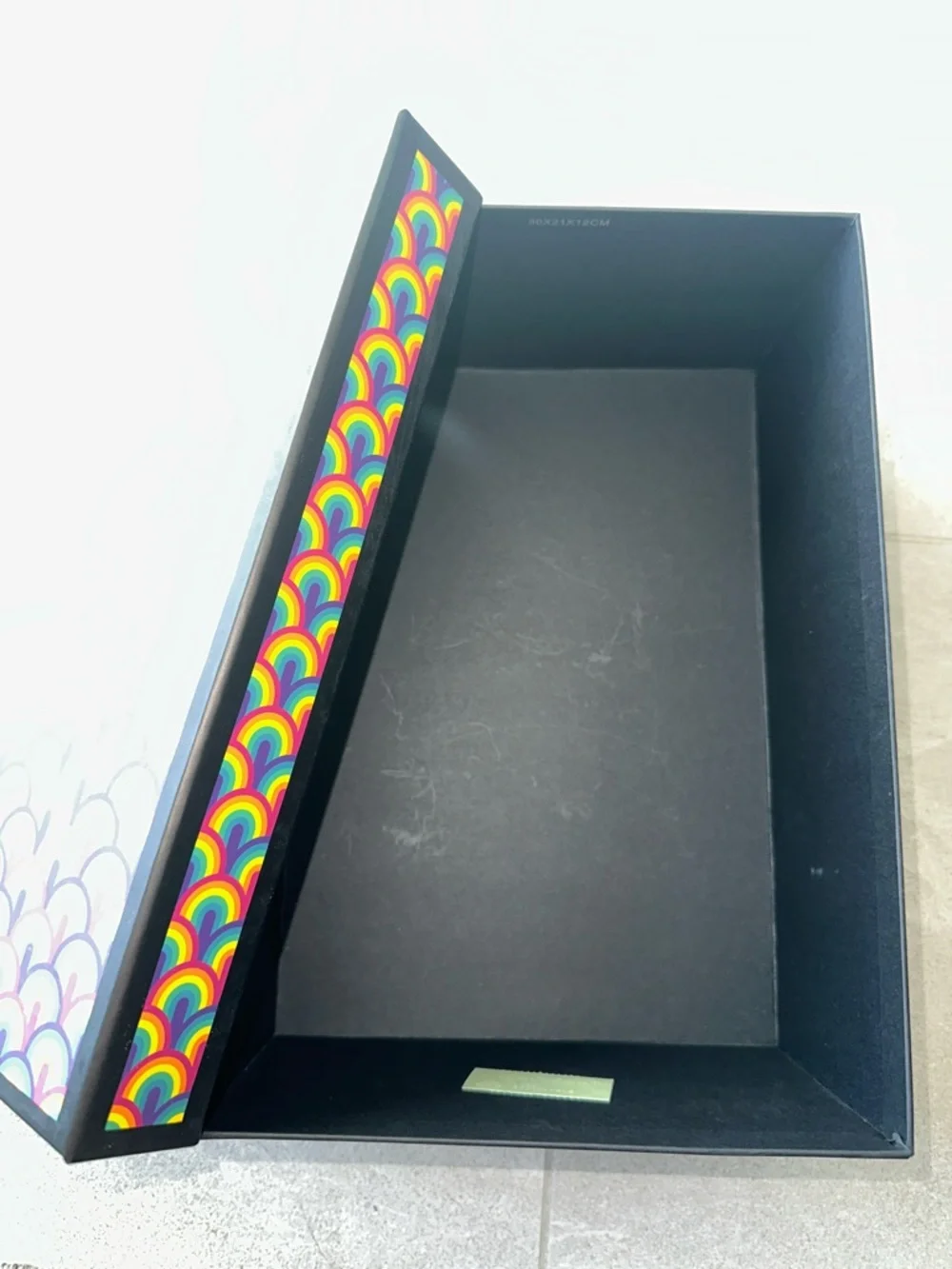 Kurt Geiger Multicolor Rainbow Pattern Decorative Box